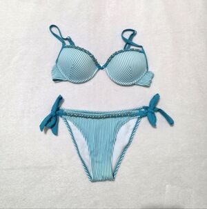 STRIPED PUSH-UP BIKINI SET SIZE S